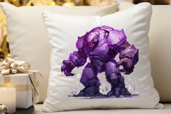 Fantasy Golem with an Purple Aura PNG Clipart Product Image 3