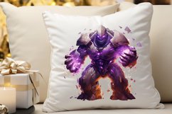 Fantasy Golem with an Purple Aura PNG Clipart Product Image 3