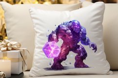 Fantasy Golem with an Purple Aura PNG Clipart Product Image 3