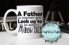 A Father to Look Up To SVG and Sublimation for Fathers Day Product Image 3