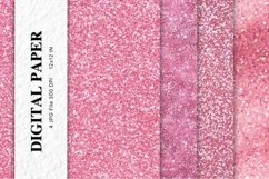 pink glitter Background Wallpaper Sparkles Digital Paper_6 Product Image 1