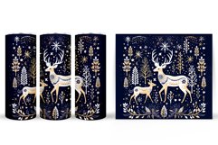Deer Tumbler Wrap Design. Deer Tumbler Sublimation Product Image 2