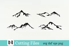 Mountain Svg, Mountain Silhouette Svg, Mountain Clip Art Product Image 1