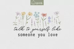 Floral Motivational Self-Care Quotes T-Shirt Design 02 Product Image 1