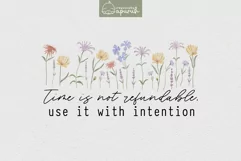 Floral Motivational Self-Care Quotes T-Shirt Design 06 Product Image 1