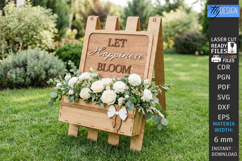 A-Frame Welcome Sign Laser Cut | Outdoor Decor | Garden SVG Product Image 1