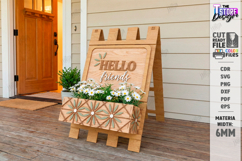 A-Frame Welcome Sign Laser Cut | Outdoor Decor | Porch Sign Product Image 1