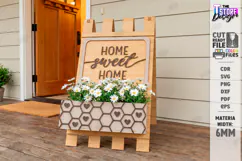 A-Frame Welcome Sign Laser Cut | Outdoor Decor | Porch Sign Product Image 1