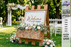 A-Frame Welcome Sign Laser Cut | Outdoor Decor | Porch Sign Product Image 1