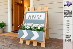 A-Frame Welcome Sign Laser Cut | Outdoor Decor | Porch Sign Product Image 1