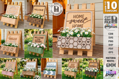 A-Frame Welcome Signs Laser Cut Bundle | Porch Signs SVG Product Image 1