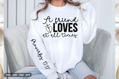 A friend Loves At All - Christian Sleeve T-Shirt Design Product Image 2