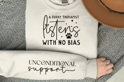 A Furry Therapist Listens With No Sleeve SVG, Dog SVG Design Product Image 3