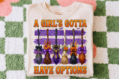A Girl’s Gotta Have Options, Halloween Witch Sublimation Product Image 2