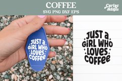 A Girl Who Loves Coffee SVG
