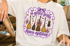A Girls Gotta Have Options PNG, Retro Halloween Sublimation Product Image 2