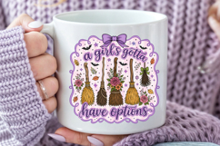 A Girls Gotta Have Options PNG, Retro Halloween Sublimation Product Image 4