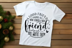 A Good Friend Knows All Your SVG ,Christmas SVG Design Product Image 2