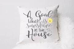 A Good Laugh Is Sunshine Svg, Home Sign Svg, Entryway Sign Product Image 1