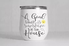 A Good Laugh Is Sunshine Svg, Home Sign Svg, Entryway Sign Product Image 2