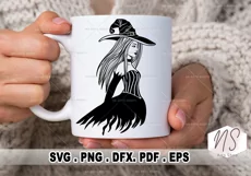 witch svg, pagan svg, gothic svg, witchy svg, goth svg, goth girl svg, wiccan svg, Hecate svg, basic witch svg, with vector svg