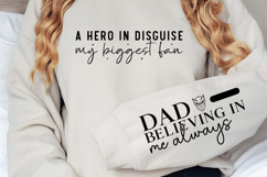 A hero in disguise my biggest fan Sleeve SVG Design Product Image 3