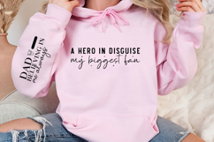 A hero in disguise my biggest fan Sleeve SVG Design Product Image 2