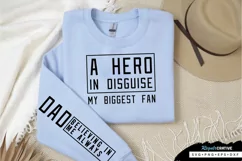 A Hero In Disguise Sleeve SVG, Father's Day SVG Design Product Image 3