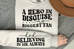A Hero In Disguise Sleeve SVG, Father's Day SVG Design Product Image 2