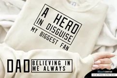 A Hero In Disguise Sleeve SVG, Father's Day SVG Design Product Image 1