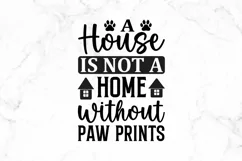 A house is not a home without SVG, Farmhouse Dog SVG Design Product Image 2