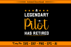 A Legendary Pilot Has Retired SVG Aviation Design Product Image 1