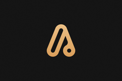 A Letter Gold Logo Brand Product Image 1