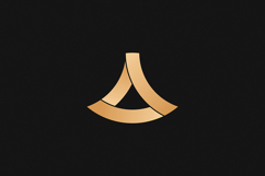 A Letter Gold Logo Brand Product Image 1