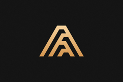 A Letter Gold Logo Brand Product Image 1