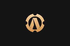 A Letter Gold Logo Brand Product Image 1