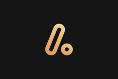 A Letter Gold Logo Brand Product Image 1