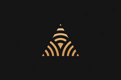 A Letter Gold Logo Brand Product Image 1