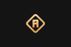 A Letter Gold Logo Brand Product Image 1