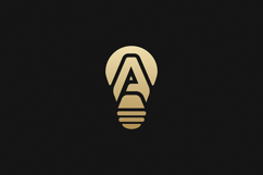 A Letter Gold Logo Brand Product Image 1