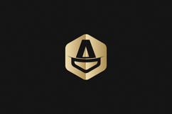 A Letter Gold Logo Brand Product Image 1
