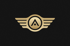 A Letter Gold Logo Brand Product Image 1