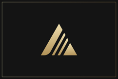 A Letter Gold Logo Brand Product Image 1