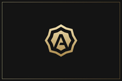 A Letter Gold Logo Brand Product Image 1