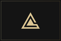 A Letter Gold Logo Brand Product Image 1