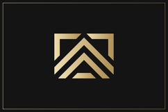A Letter Gold Logo Brand Product Image 1