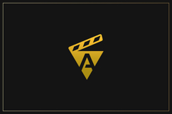 A Letter Gold Logo Brand Product Image 1