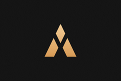 A Letter Gold Logo Brand Product Image 1