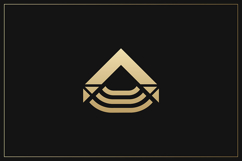 A Letter Gold Logo Brand Product Image 1