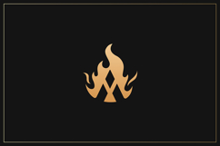 A Letter Gold Logo Brand Product Image 1